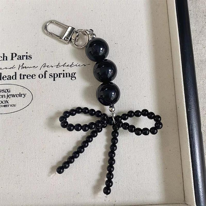 Stil Ins Bowknot Perle Breloc Metal Dragoste Telefon Pandantiv Husă Căști Charms Geanta Decor Breloc Mașină