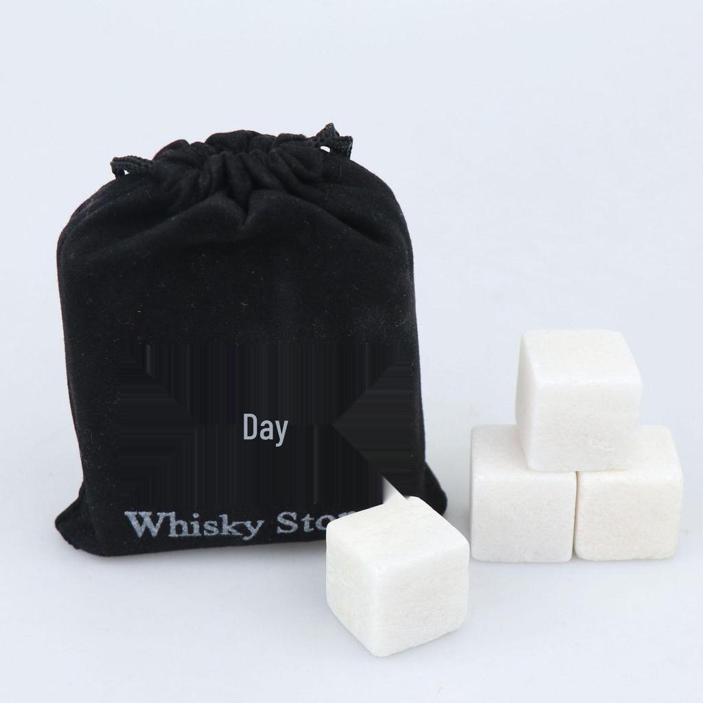 Marble Whiskey Decanter with Granite Ice Stones