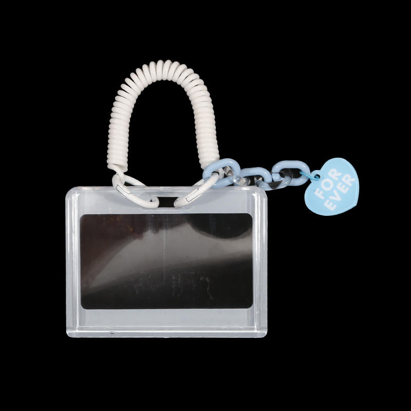 Dialog Box Transparent Card Cover Student Cartoon Slider Card Pack Game Card ID Card Set Pendant Anti-lost Card Holder