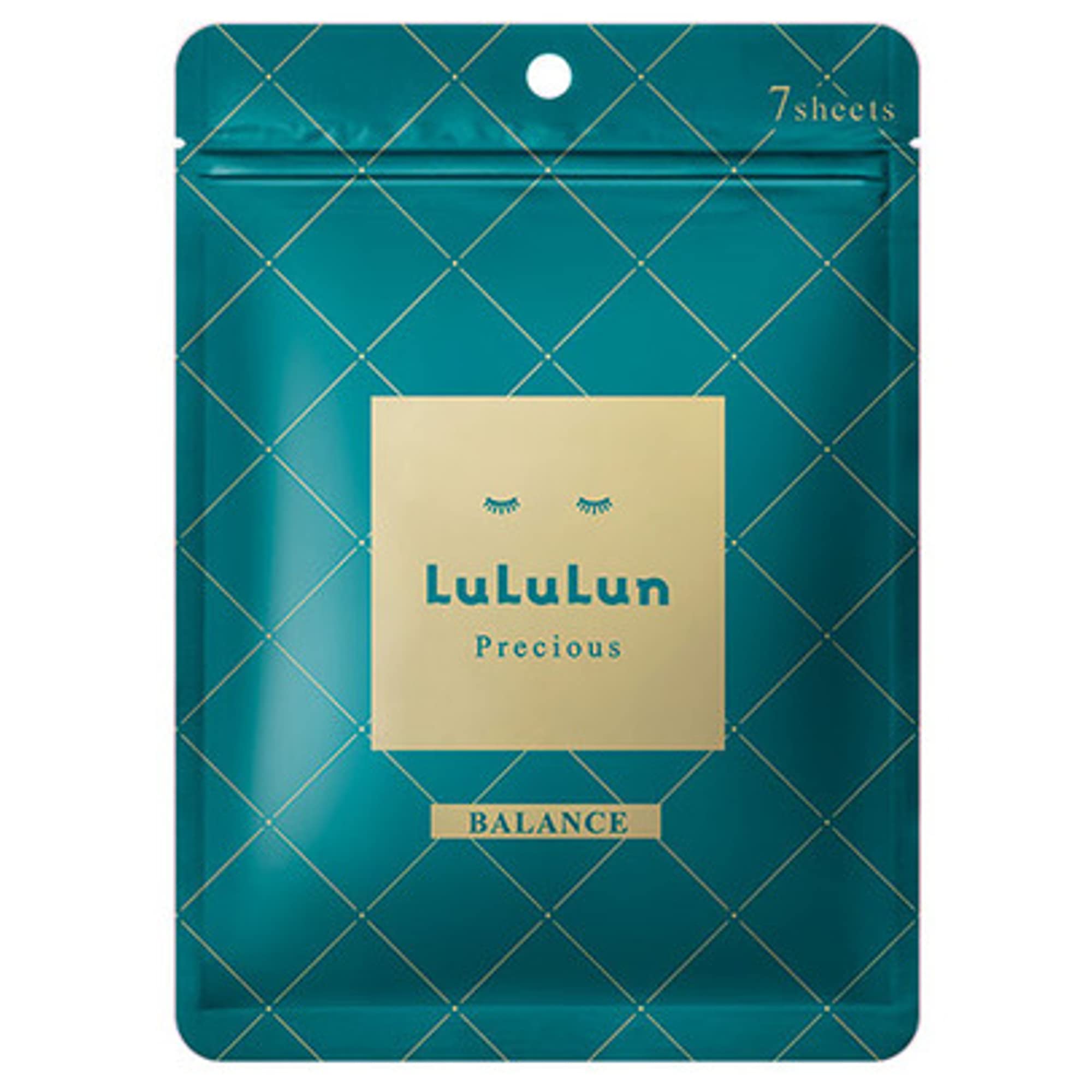 

Маска для лица Lululun Precious Green, 7 шт. (Баланс) белый