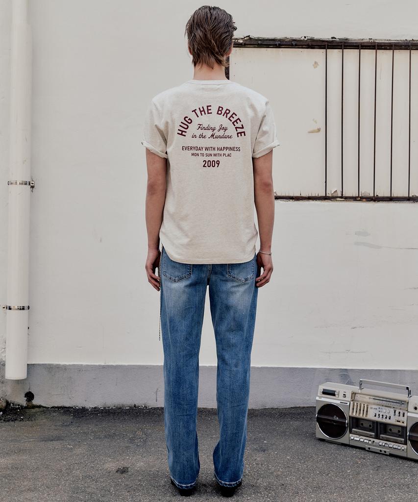PLAC Lettering Graphic Short Sleeve T-Shirt_4 Colors