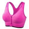 Front Zipper Sports Women's Bra Sexy Underwear Adjustable Strap Running Gym Fitness Brassiere Shockproof Breathable Without Underwire Bralette