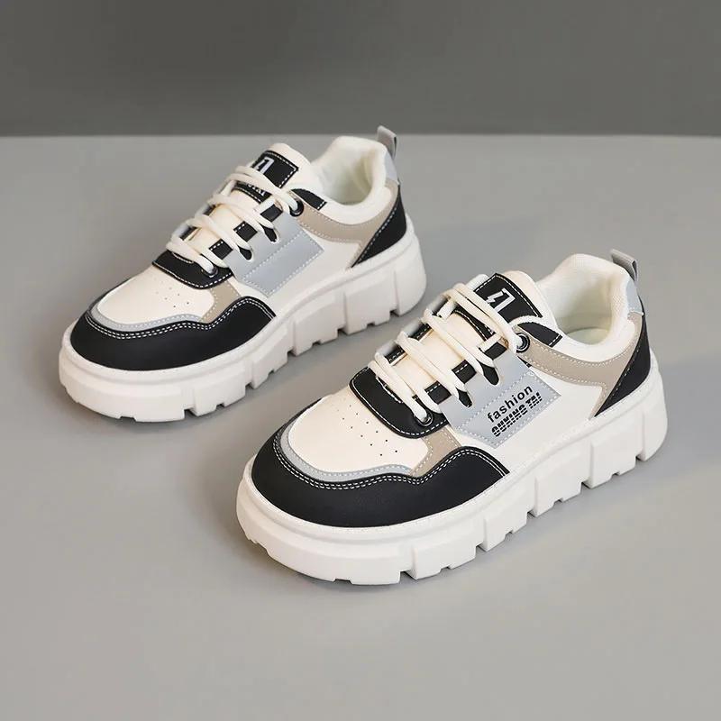 2025 Women's Platform Shoes Fashion Causal Sneakers Designer Vulcanized Shoes Trend Skateboard Shoes for Women Zapatillas Mujer