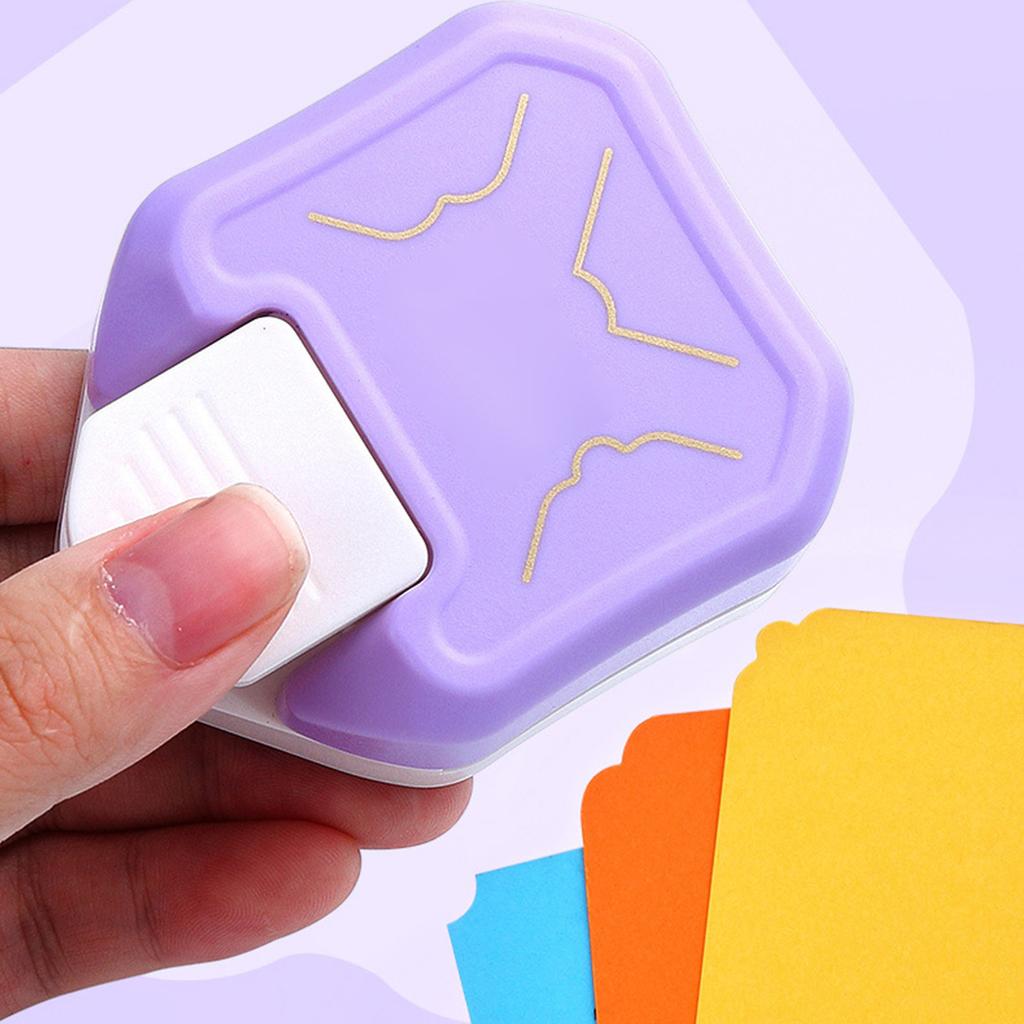3 In 1 Paper Corner Cutter Multiple Angles Manual Pattern Corner Punch Hole Puncher
