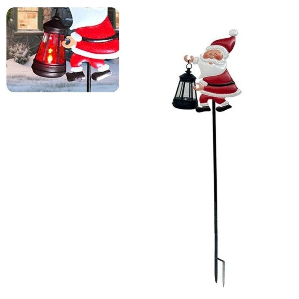 

New Hanging Christmas Solar Kettle Light Vintage Waterproof Garden Lawn Decorative Lamp Solar Santa Lights Holiday Decoration