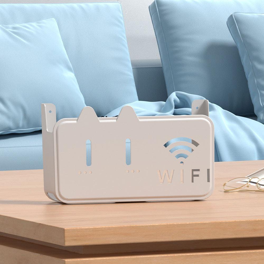 Wall Mounted TV Set Top Box Large Capacity Storage Box New Router Shelf