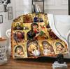 Soft Flannel Virgin Mary Blanket Warm and Lightweight Throw for Sofa Bed Travel Camping Livingroom Office Couch Chair and Bed