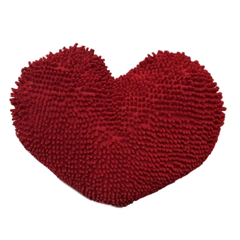 Soft Heart Pillow Ideal for Relaxation Craft from Polyester Materials with PP Cotton Cores Living Room or Bedroom Use