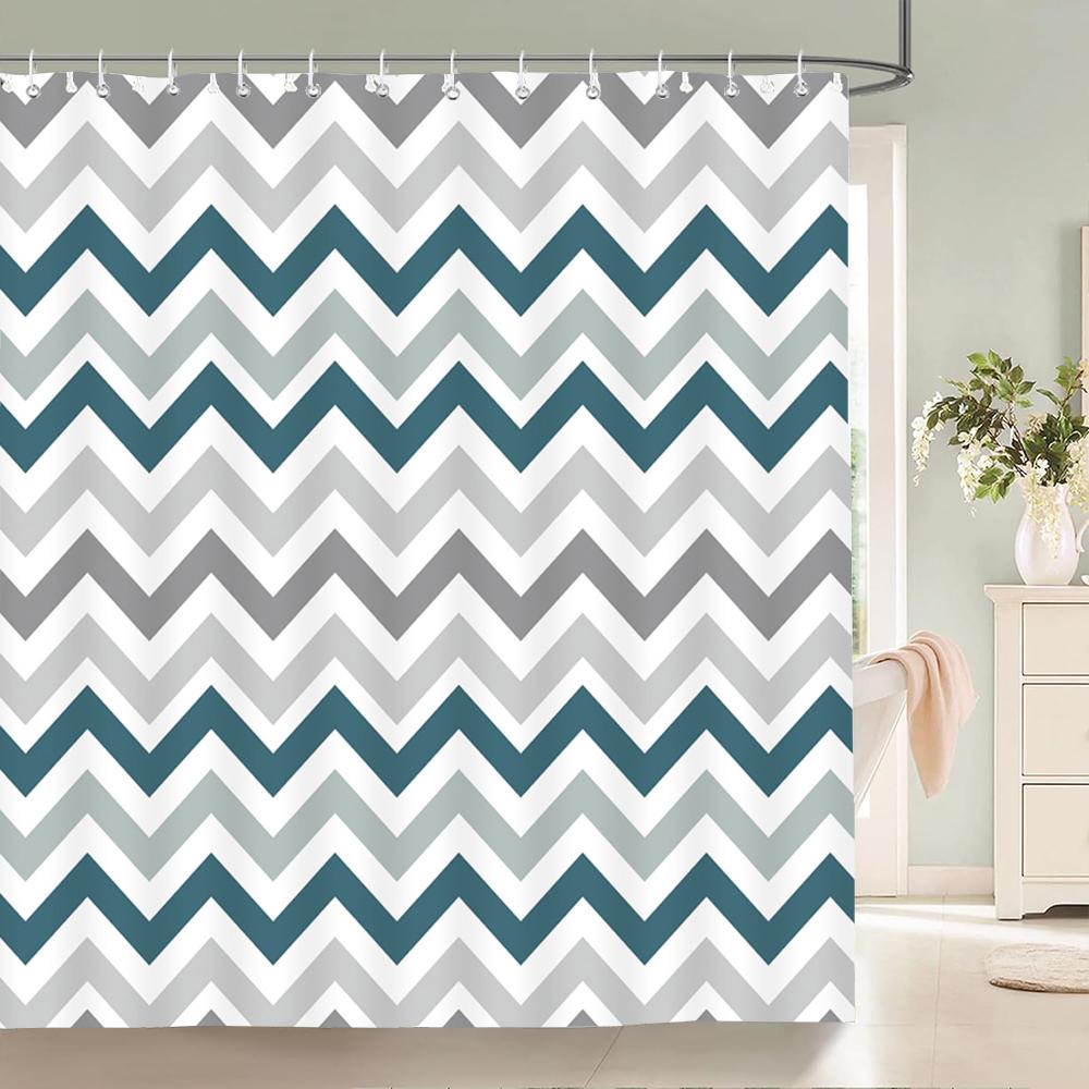 3d Bathroom Curtains Colorful Geometry Shower Curtains Waterproof Fabric With 12 Hooks Home Decor Washable Bath Screen