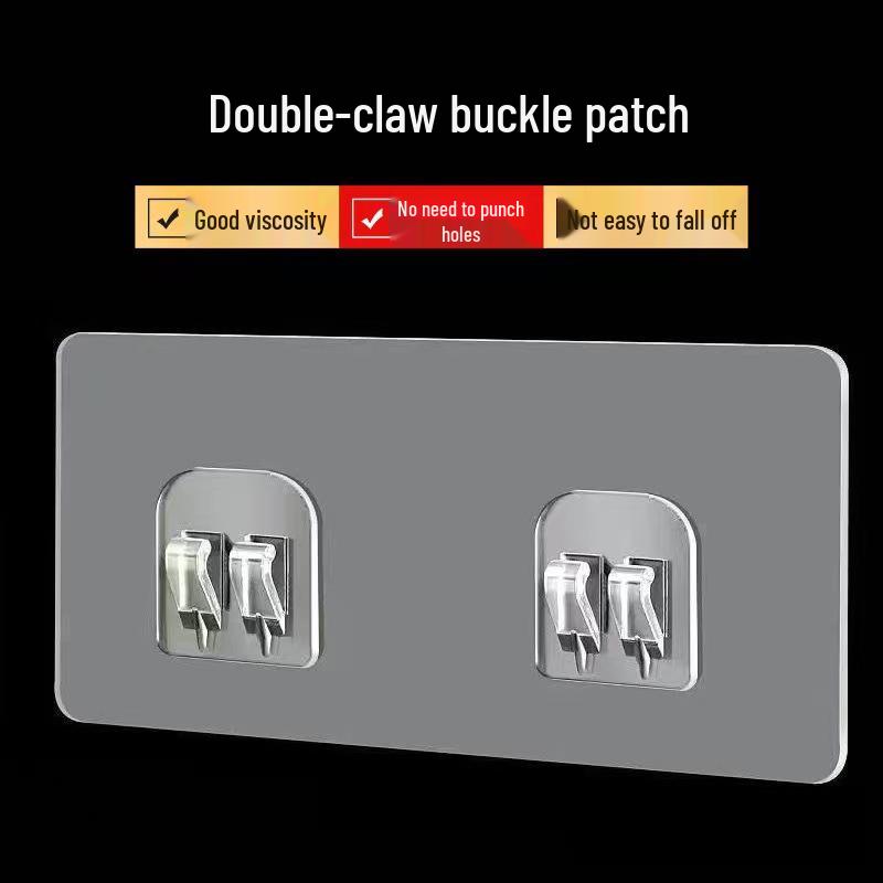 Strong Adhesive Wall-Mounted Shoe Rack with No-Trace Hooks for Punch-Free Bathroom Storage