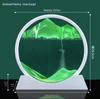3D Flowing Sand Hourglass Ornament: Creative Decompression Art Gift for Home Decoration