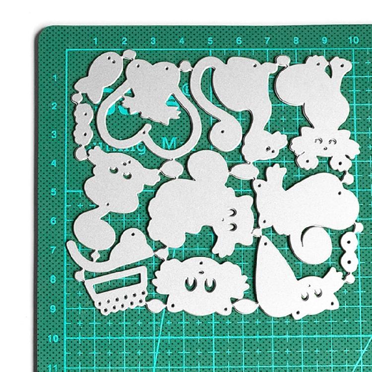 Kitty Cats Suit Knife Mold DIY Printing Steel Mould for Craft Card Making