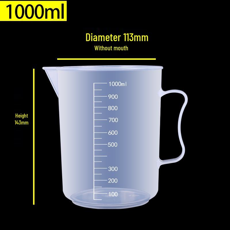 Food-Grade Thickened Plastic Measuring Cup with Scale for Milk Tea and Baking