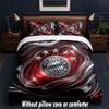 Set Biancheria da Letto Design Bayern Monaco 1 Copripiumino + 2 Federe Morbido Traspirante Biancheria da Letto per la Casa