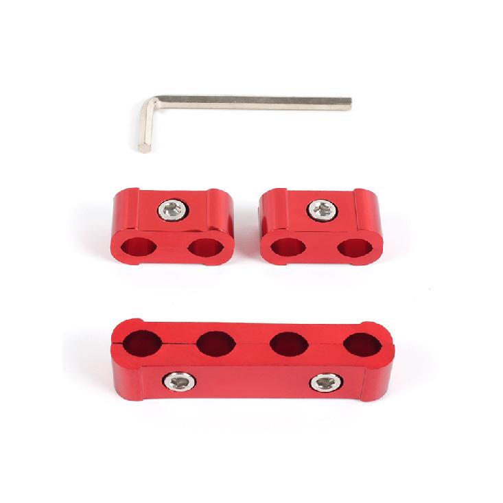

Модификация автомобиля Алюминиевый сплав Фиксированный зажим для провода свечи зажигания Сепаратор провода свечи зажигания Фиксированный комплект Четырехдырочный стиль Аксессуары красный