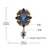 New beautiful head pendant brooch retro court style alloy diamond accessories pin high-end corsage