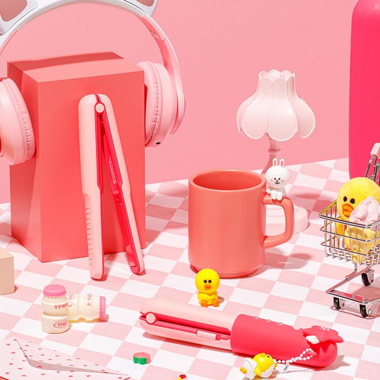 LINE FRIENDS Sally Cordless Mini Curling Iron