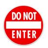 15CM*15CM 1 Pcs Personality Funny Do Not Enter PVC Waterproof Decal Car Styling Decoration Sticker