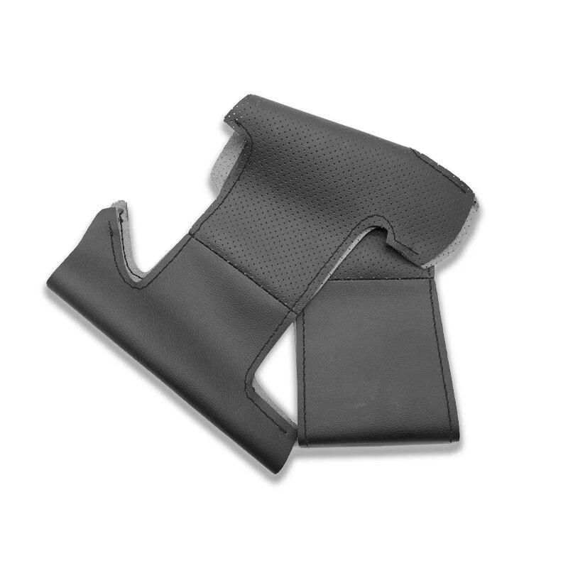 Perforated Microfiber Leather Steering Wheel Cover Trim For Peugeot 207 Expert Partner Citroen Berlingo Jumpy Toyota Proace