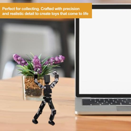 Joint Man Ornament 3D Printed Moveable Joints Different Posture Robort Toy Human Figurine Home Office Desktop Ornament