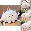Cute White Plush Lamb Backpack Cartoon Doll Shoulder Bag For Girls Birthday Gift