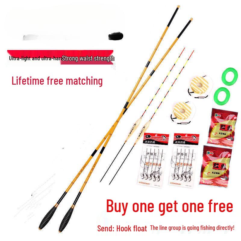 Slim Carbon Fiber Crucian Carp Fishing Rod Set – Long Section, Lightweight, Handheld Taiwan Rod