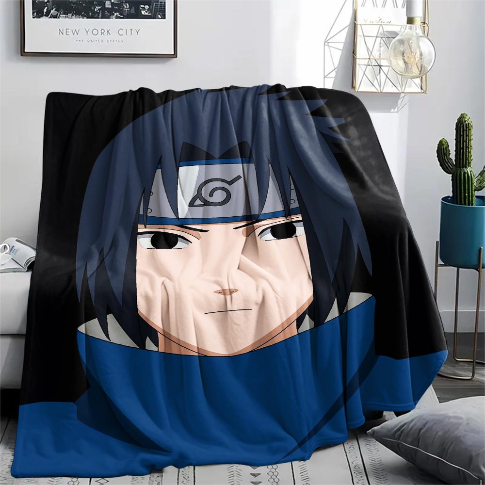

Naruto Character Sasuke pattern Flannel Blanket, High quality Comfortable for All Seasons, Home Decor, Warmth and Comfort, Perfect for Gifts. 80cm x 120cm