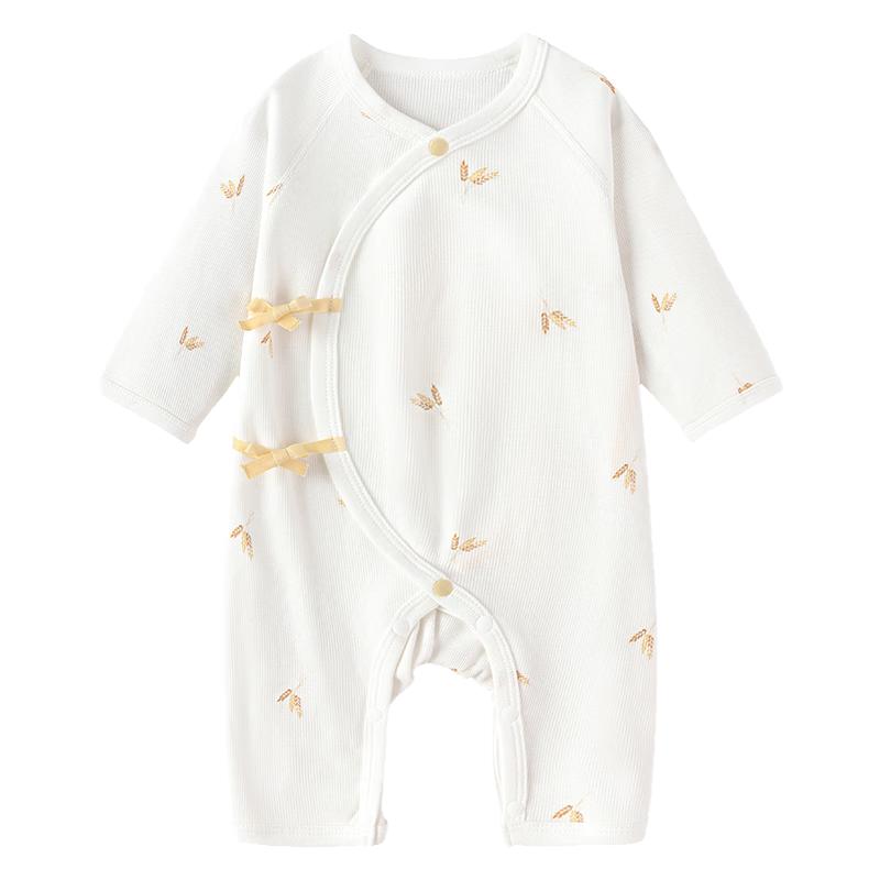 Ромпер Babylove для новорожденных из модала и хлопка с завязками спереди - Коллекция Harvest 66