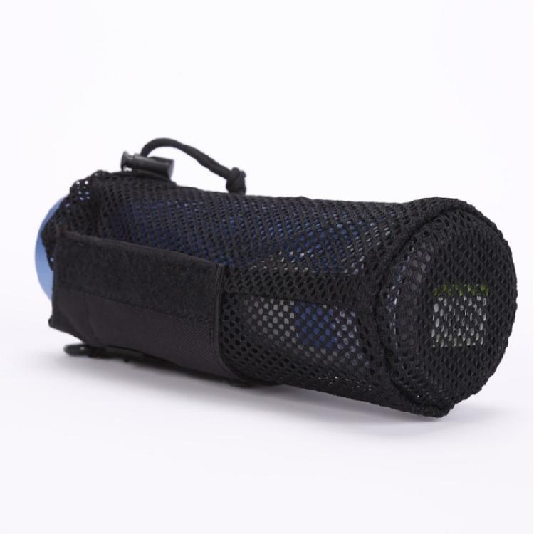 Outdoor Bottle Holder Bag for Camping Hikes and Travel, Drawcord-Top Drink Sleeve, 23 x 9cm Open Net Design Use Daily