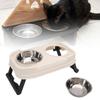 Elevated Cat Bowls with 2 Bowls Height   Foldable Raised Cat Food Water Bowl for Dogs Cats