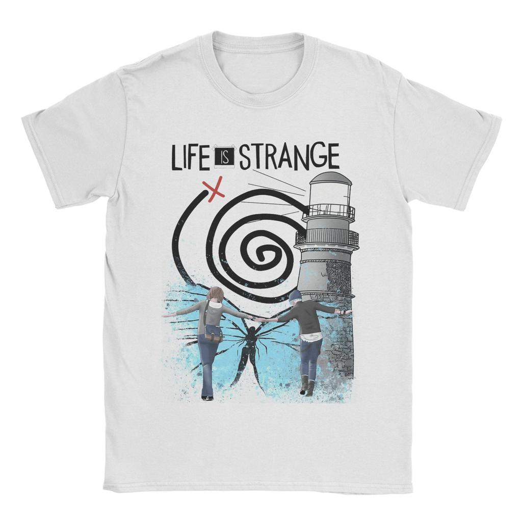 Enter the Vortex Club Mens T Shirts Life Is Strange Tees Short Sleeve Round Collar TShirt Pure Cotton Birthday Present Tops