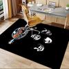 1pc KISS band Home Office, Durable Polyester Floor Mat with Easy, Office Decor, Urban Style, Nonslip Backing, Highquality Fabric