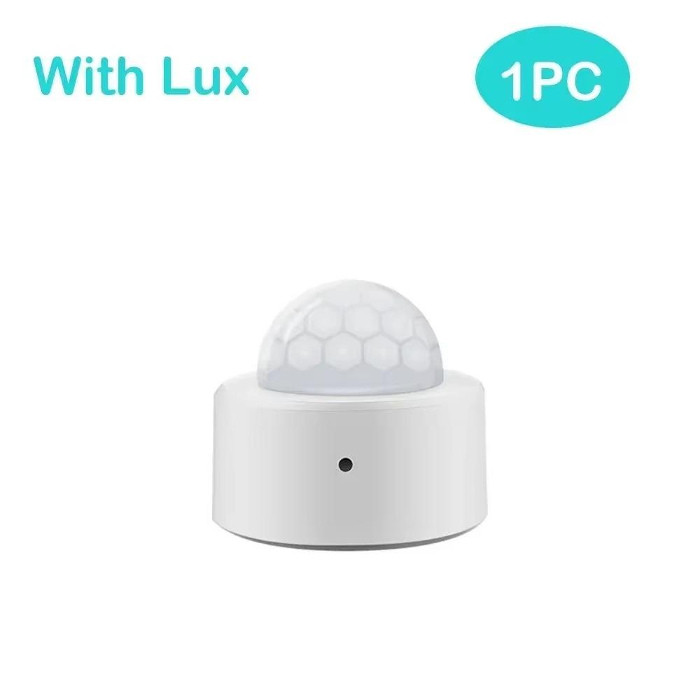 Tuya Zigbee Mini Smart PIR Motion Sensor+Light Sense Human Body Infrared Motion Sensor Anti Theft Remote Control Smart Life