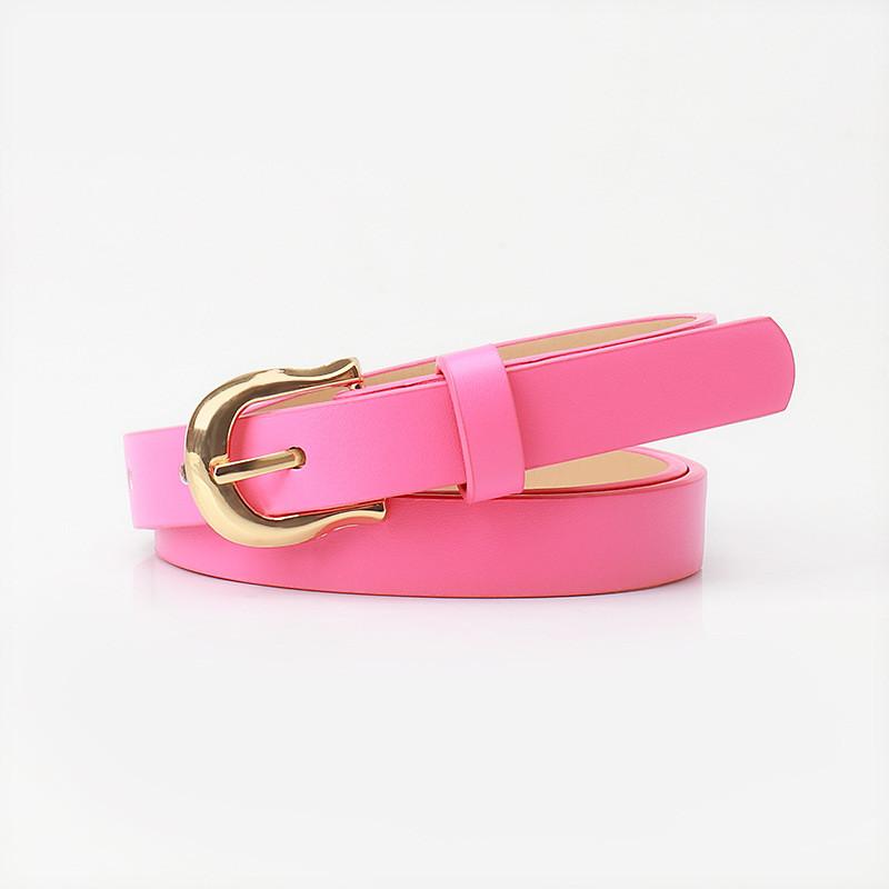 Fashion Faux Leather Waist Belt For Ladies With Minimal Design