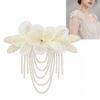 Nail Bead Decor Fabric Flower Hand-Sewn Shoulder Decorative Flowers  DIY Clothing Sewing Supplies