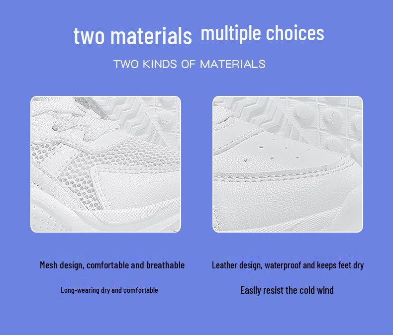 Children's Waterproof Leather Sneakers - Boys' Running & Girls' Casual Shoes for Autumn/Winter