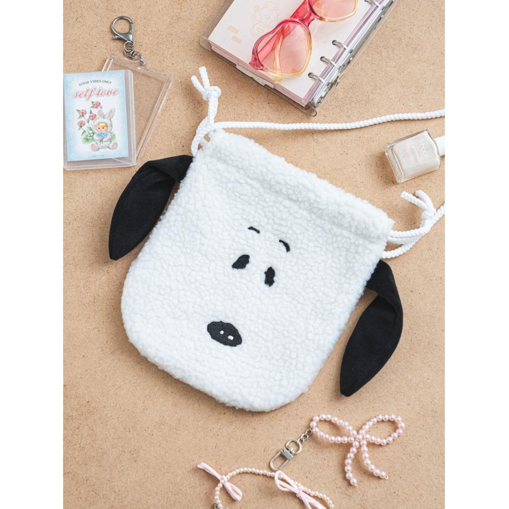 Daiso Peanuts Character Face Crossbody Bag