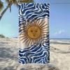Sun Wave & Lotus Mandala Beach Towel, Soft Quick-Drying, Perfect For Portable Outdoor Travel,Swimming, Camping And Summer Beach
