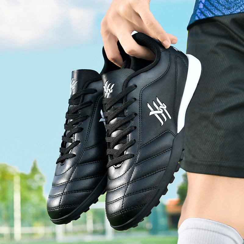 Football Shoes Boys and Girls Tf Broken Nails Artificial Turf Teen Students AG Nail Leather Foot Outdoor Training Shoes