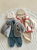 Men's and Children's Double-Sided Fleece Stand Collar Zipper Set: Autumn/Winter Casual and Plus Velvet Sportswear Two-Piece.