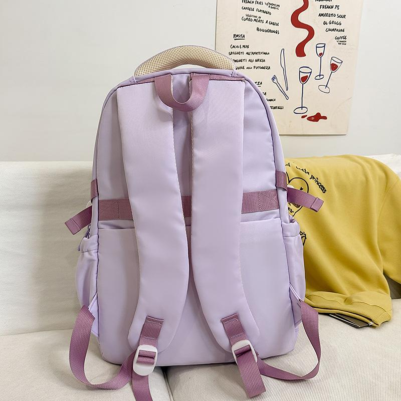 Cute Girl Backpack Female Star Backpack Junior High School Student Schoolbag High Value