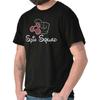 Cartoon Hand Holding Fidget Spin Squad Joke Womens or Mens Crewneck T Shirt Tee