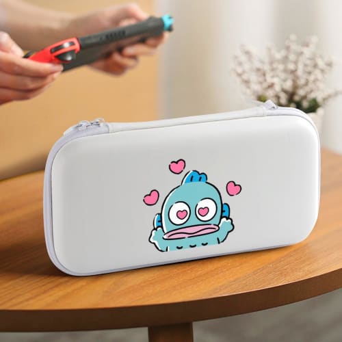 Witch Hangyodon Case/Romper for Switch/Switch OLED Models, Waterproof, Dustproof, and Stain-Resistant, Holds 15 Game Cards, Shockproof, and Includes S