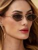 Metal Sunglasses Women Men Fashion Small Frame Glasses Brand Designer Vintage Sun Glasses  Uv400