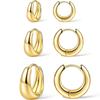 New Fashion Heavy Gold Earrings Generous Exquisite Ear Buckles Personality Trend Versatile Fashion Accessories