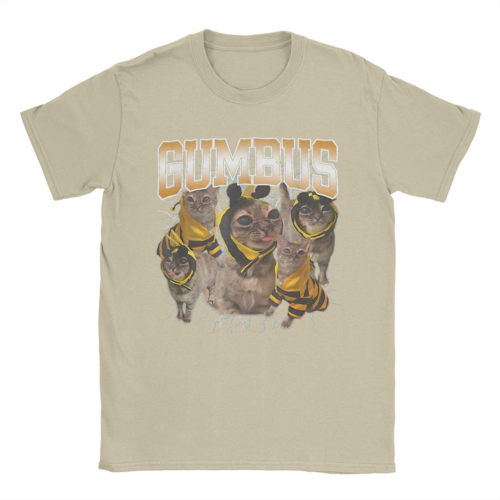 Funny Cat Gumbus Cat Lovers Trendy Cute Animal T Shirt Men T Shirts Summer O Neck Novelty Tee Shirt Design Oversize Clothing