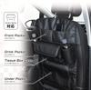 SEIWA Premium WA8 Seatback for Car and Tissue Boxes Leather-Look Pocket, Black, Storage, Smartphones, Drinks,