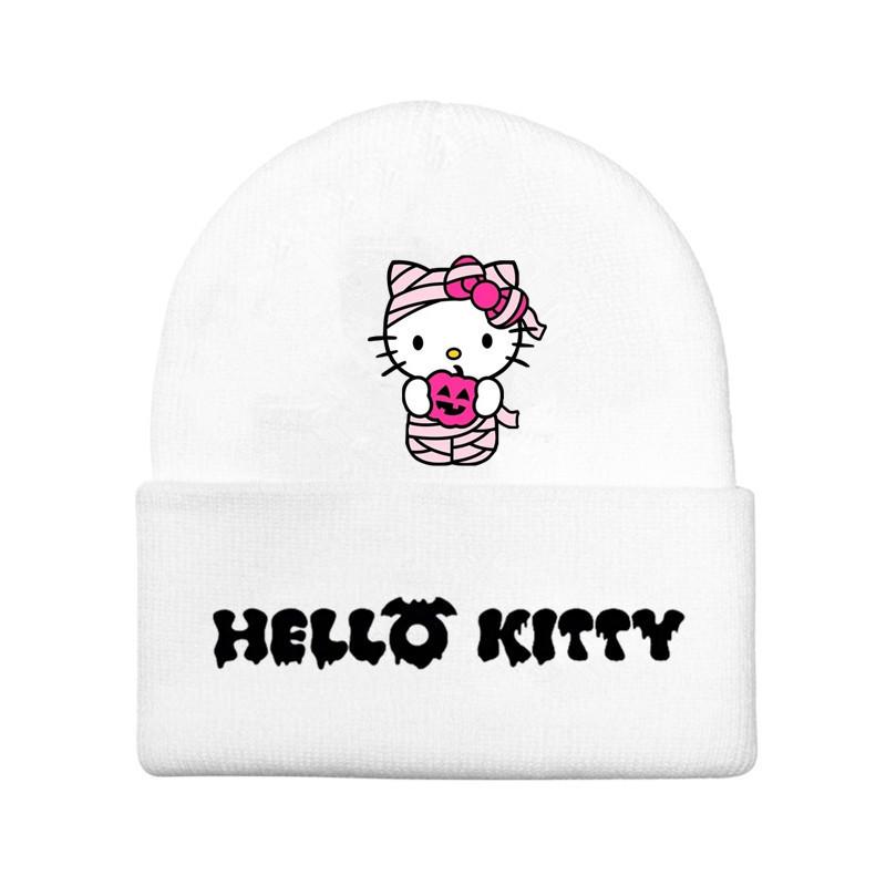 Halloween Printed Knit Cap For Winter Teens And Cartoon Enthusiasts