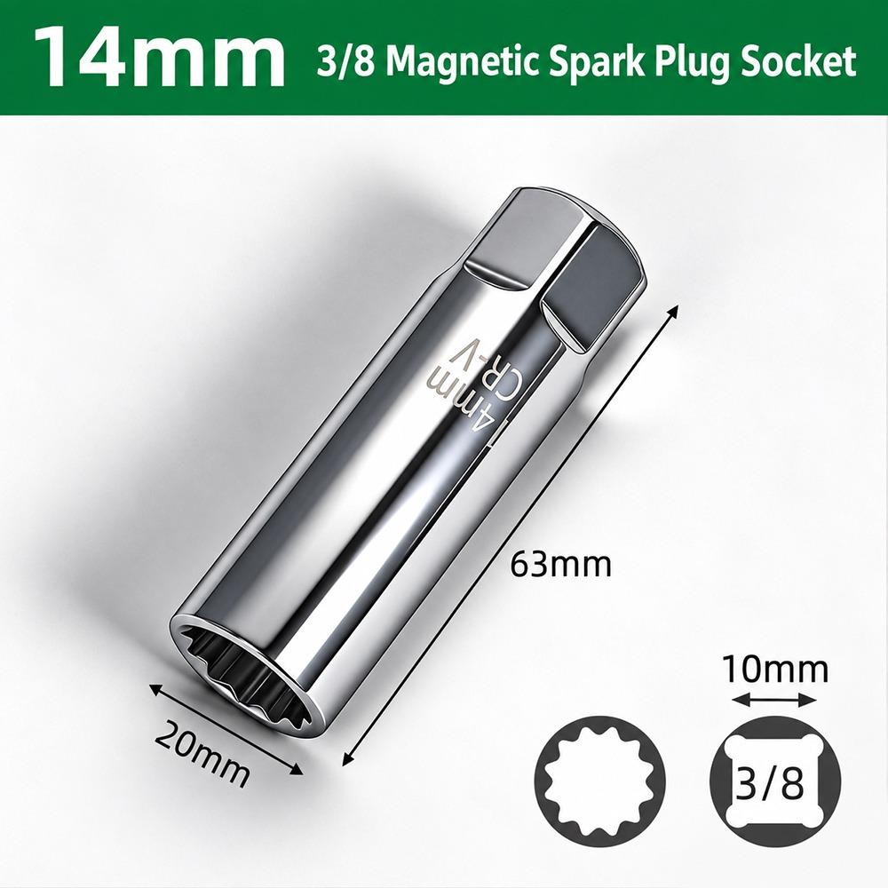 Magnetic Retainer Spark Plug Socket Universal Swivel Automotive Socket Automotive Repair