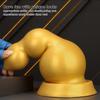 Gros Plug Anal Fileté en Silicone Doré Dildo Réaliste Jouet Sexuel pour Adultes pour Couples Fisting